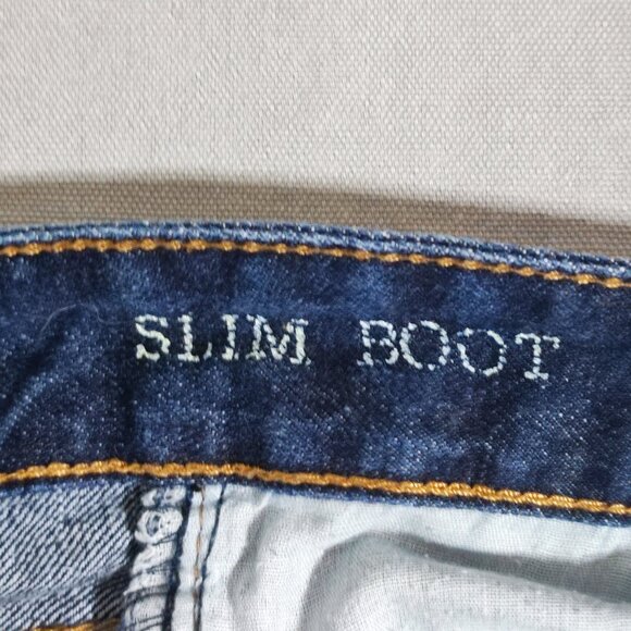 Bluenotes jeans men's size 34/34 indigo blue colour slim boot cut jeans - Picture 7 of 14